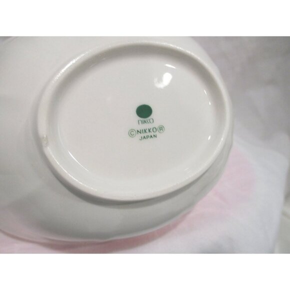 Porcelian candy Basket with little blue flowers, Nikko Japan - Picture 4 of 6